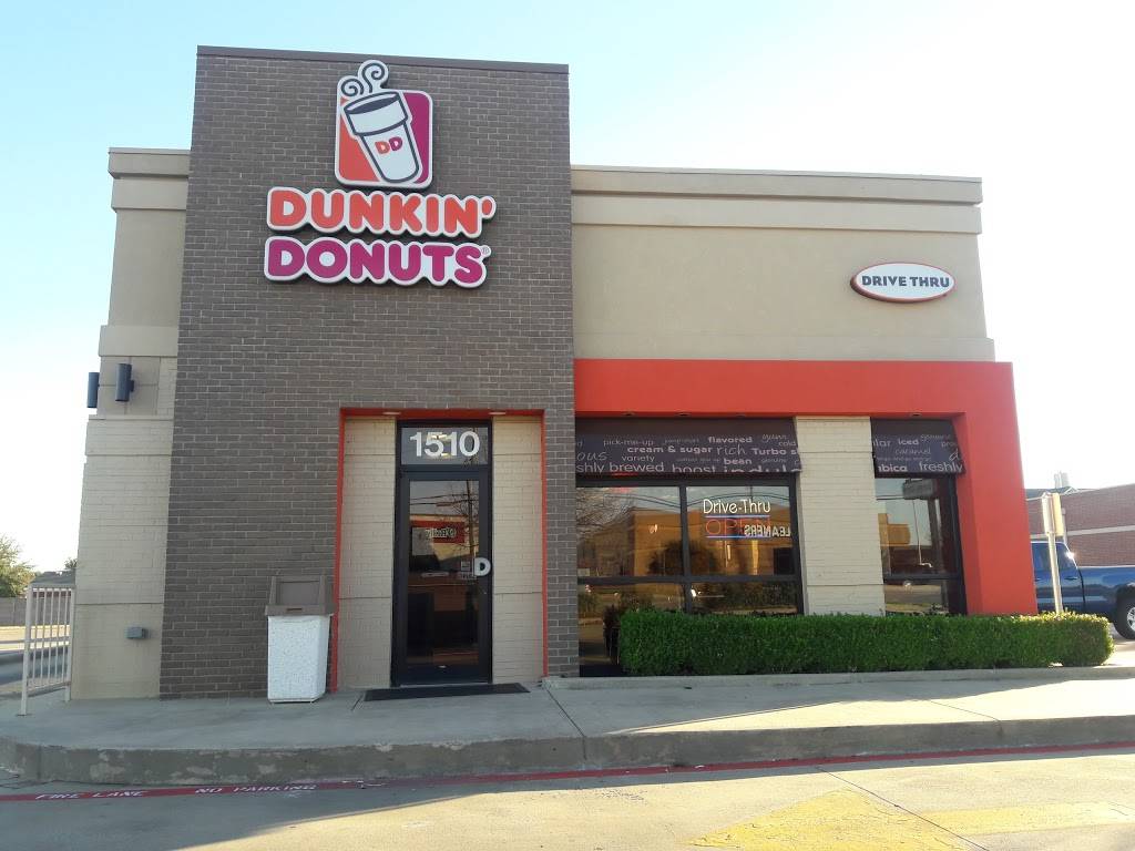 Dunkin | cafe | 1510 W Main St, Lewisville, TX 75067, USA | 2142225436 OR +1 214-222-5436
