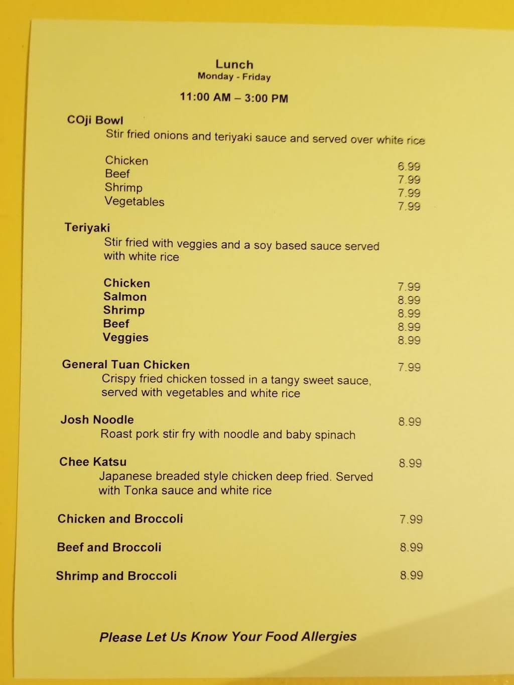 COji Kitchen | restaurant | 1230 Queen St, Southington, CT 06489, USA | 8608555041 OR +1 860-855-5041