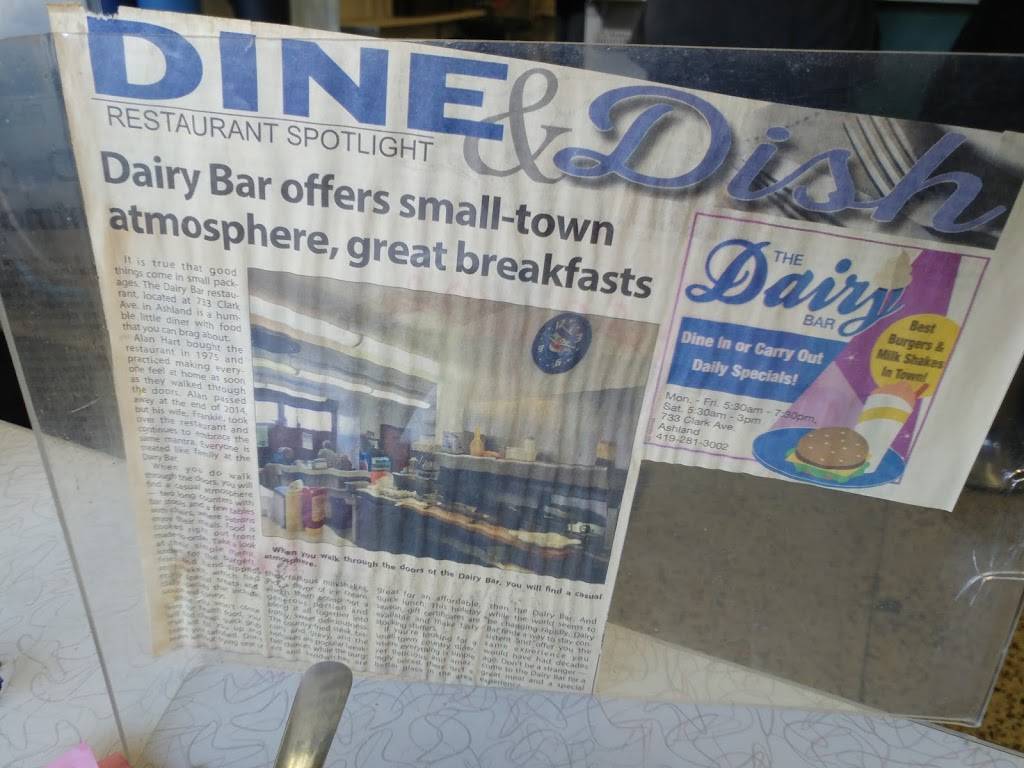 Dairy Bar | restaurant | 733 Clark Ave, Ashland, OH 44805, USA | 4192813002 OR +1 419-281-3002