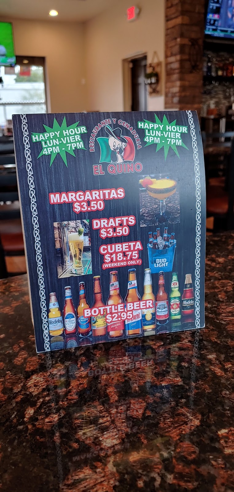 El Quino | restaurant | 4075 S 6th Ave, Tucson, AZ 85714, USA | 5207774441 OR +1 520-777-4441