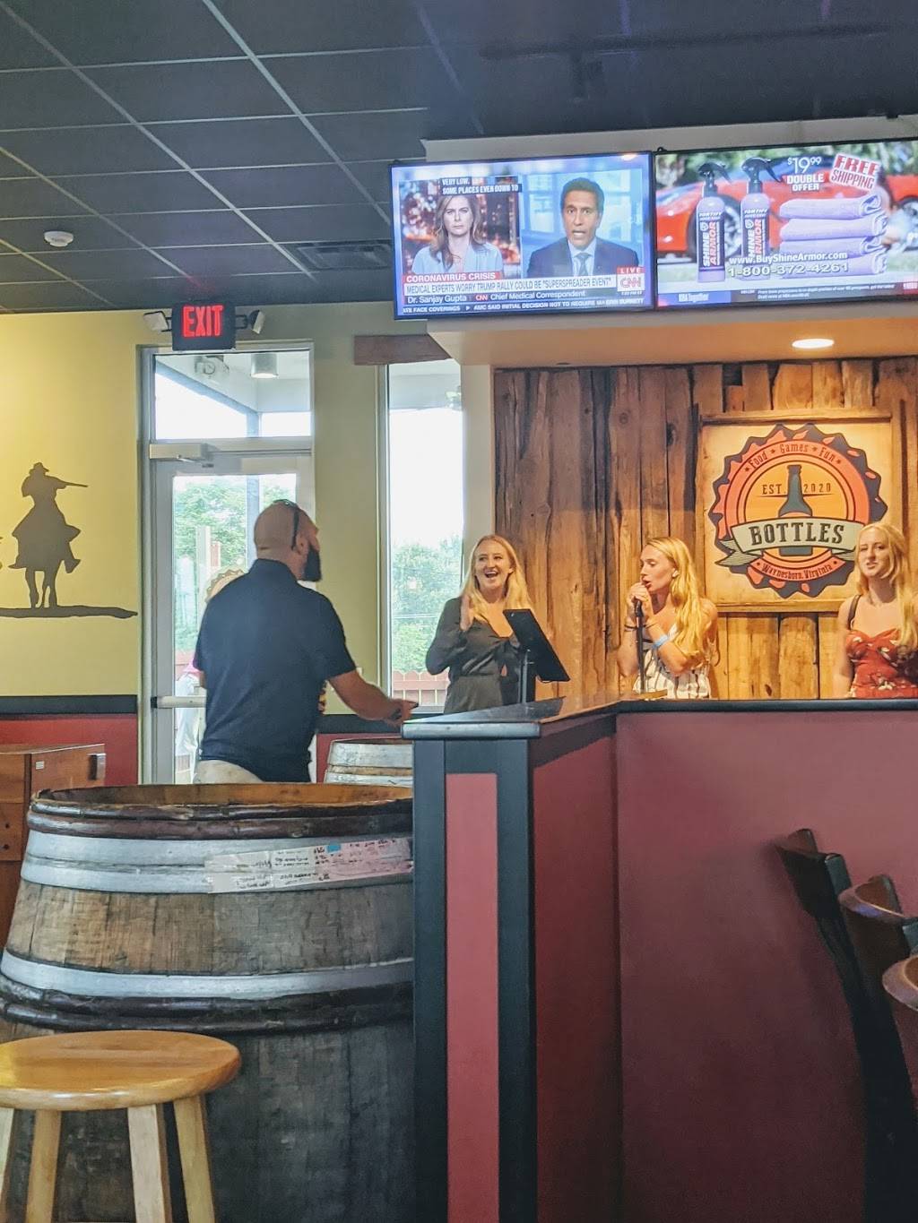 Bottles | restaurant | 100 Osage Ln, Waynesboro, VA 22980, USA | 5409436110 OR +1 540-943-6110