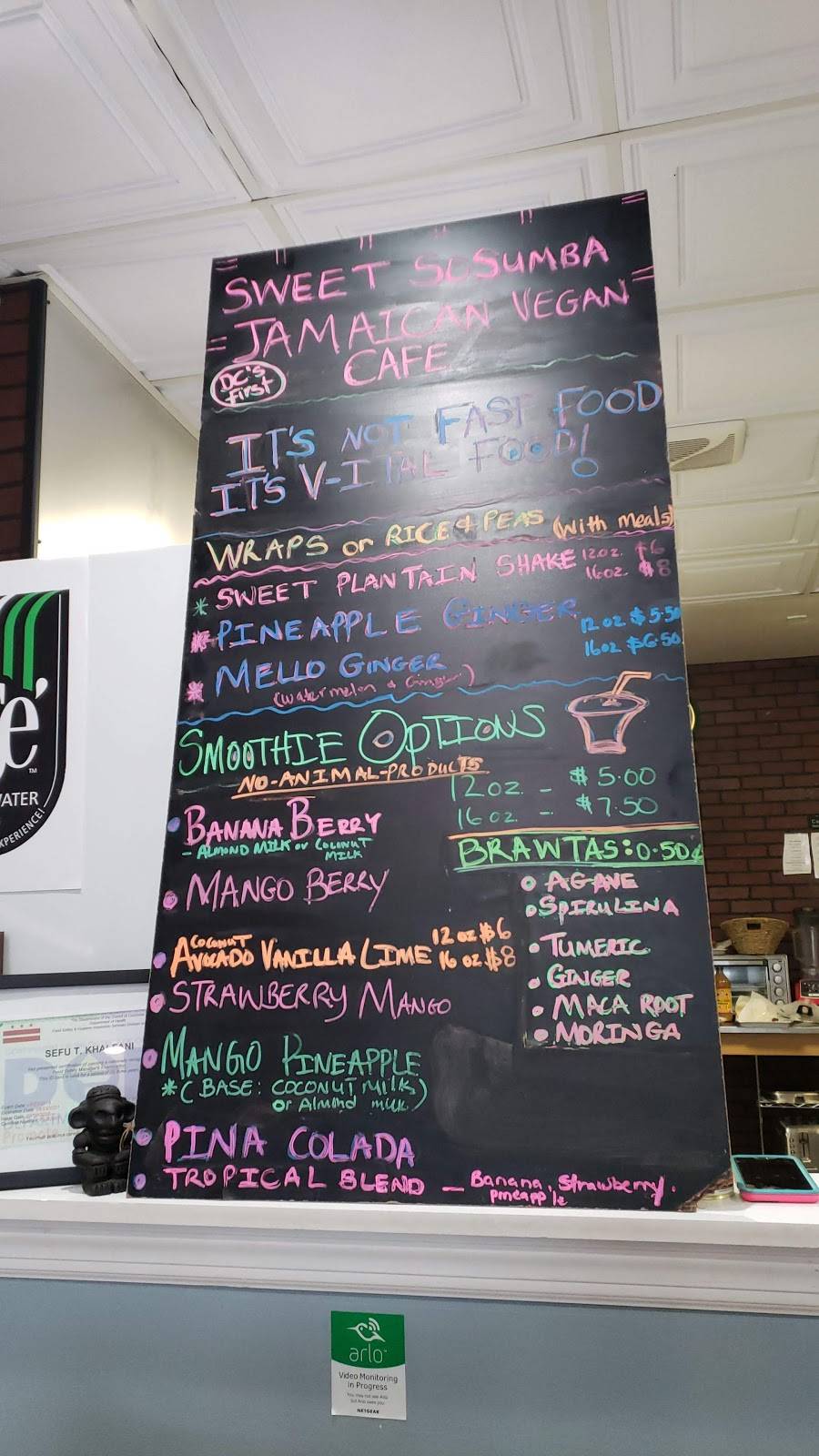 Sweet Sosumba Jamaican Vegan Cafe | restaurant | 3501 Georgia Ave NW Unit B, Washington, DC 20010, USA | 2023137760 OR +1 202-313-7760