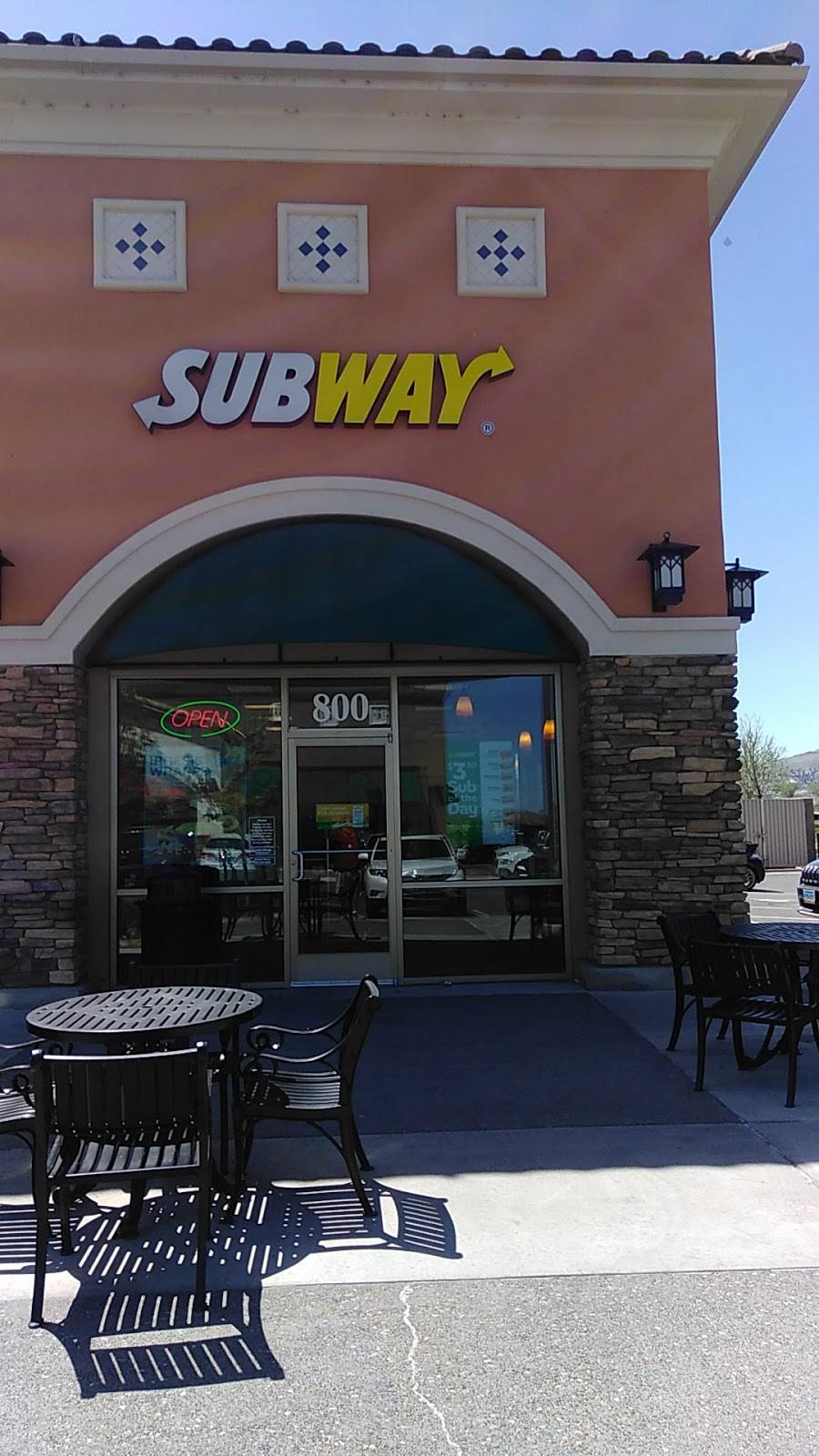 Subway | restaurant | 1131 Steamboat Pkwy, Reno, NV 89521, USA | 7756576218 OR +1 775-657-6218