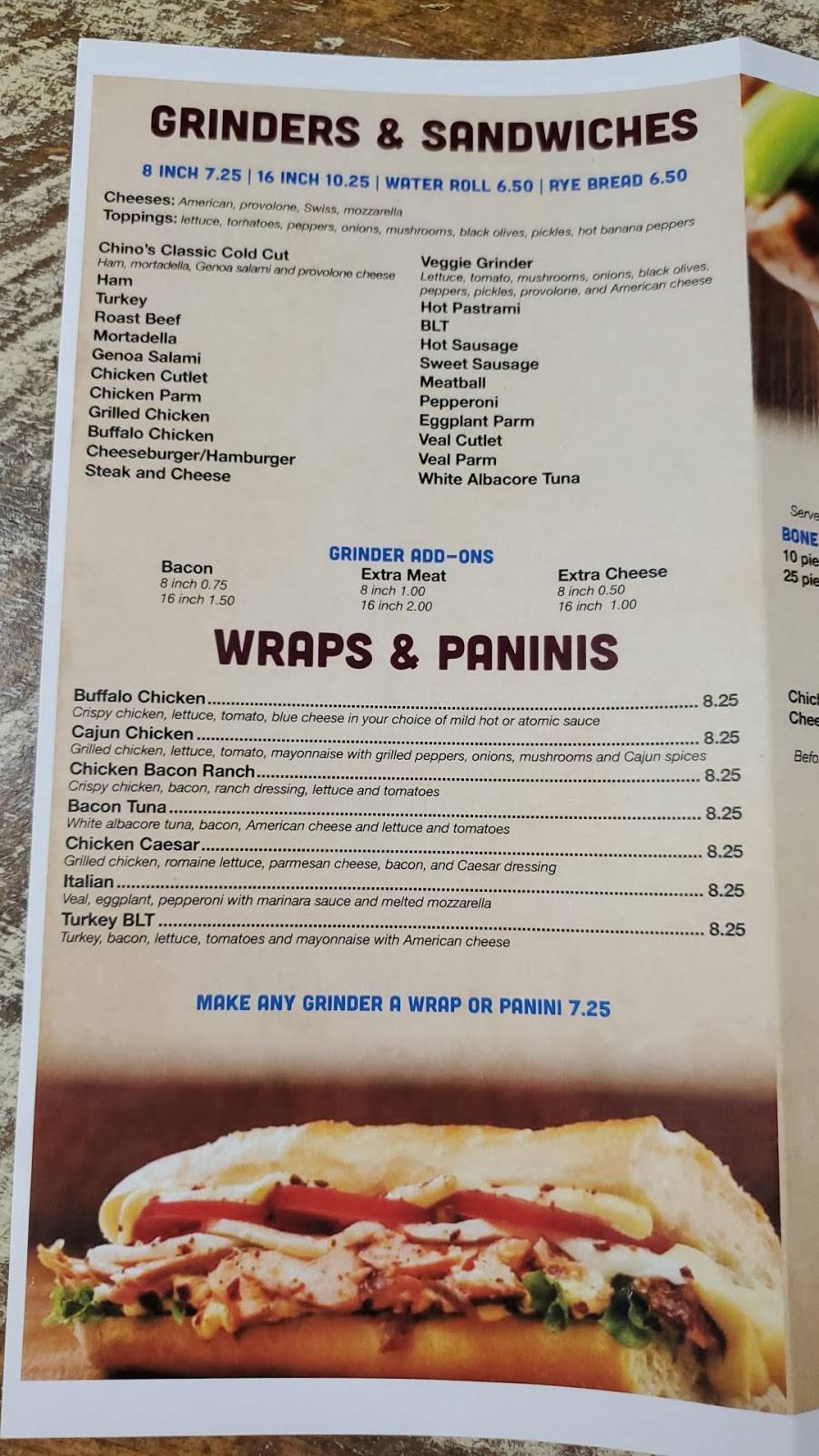 Chinos Pizzeria and Grille | restaurant | 140 Broadway St, Chicopee, MA 01020, USA | 4135988488 OR +1 413-598-8488