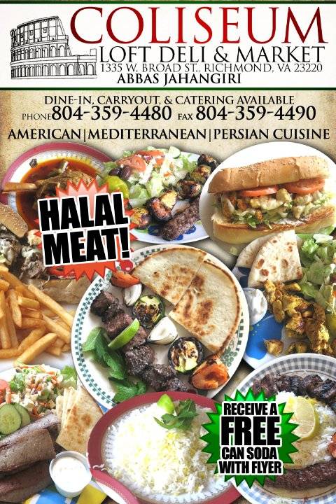 Coliseum Loft Deli & Market | restaurant | 1335 W Broad St, Richmond, VA 23220, USA | 8043594480 OR +1 804-359-4480