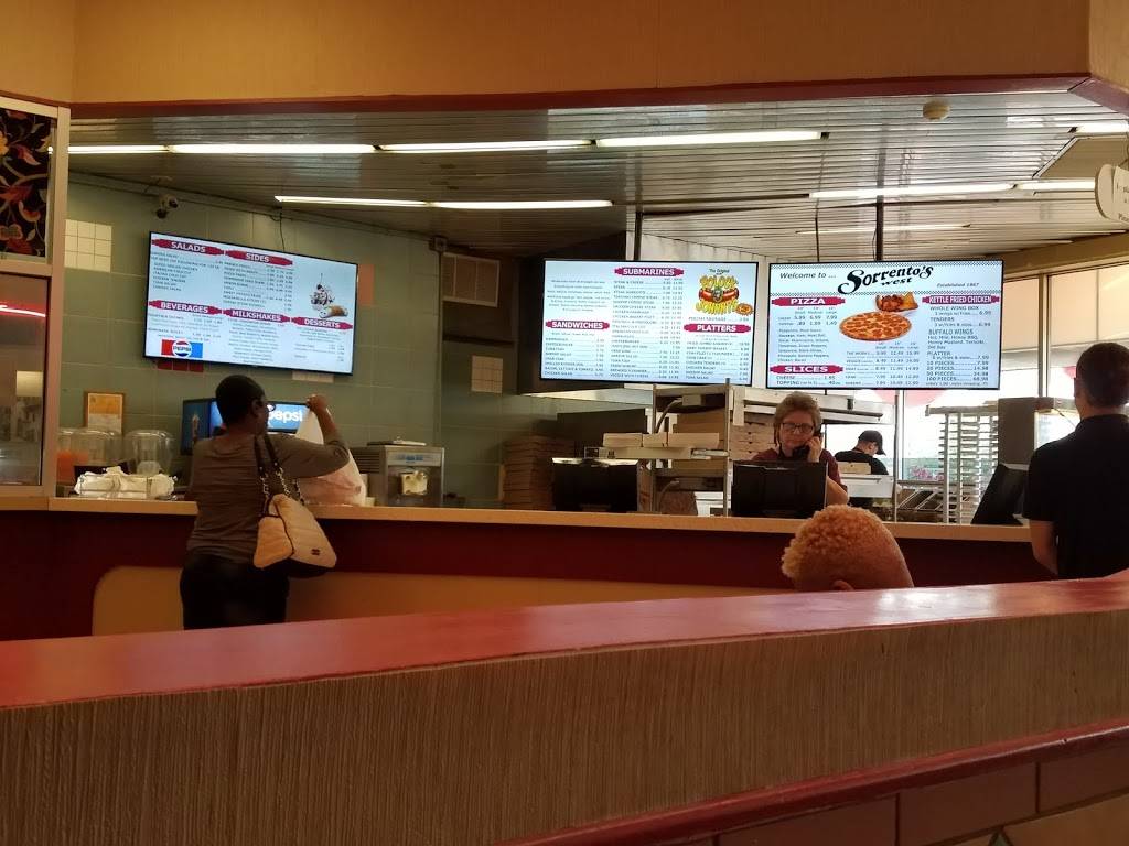 Sorrentos West | restaurant | 6220 Baltimore National Pike #1, Catonsville, MD 21228, USA | 4107442600 OR +1 410-744-2600
