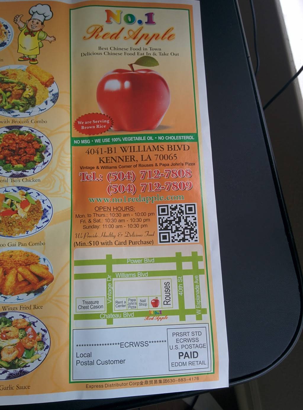 No.1 Red Apple | meal takeaway | 4041-B1, Williams Blvd, Kenner, LA 70065, USA | 5047127808 OR +1 504-712-7808