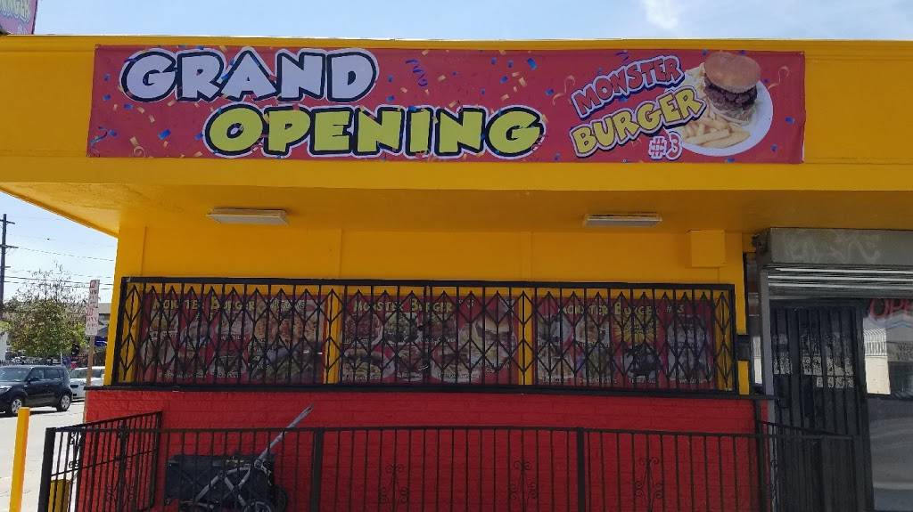 Monster burger #3 | restaurant | 8025 Avalon Blvd, Los Angeles, CA 90003, USA | 3239204611 OR +1 323-920-4611