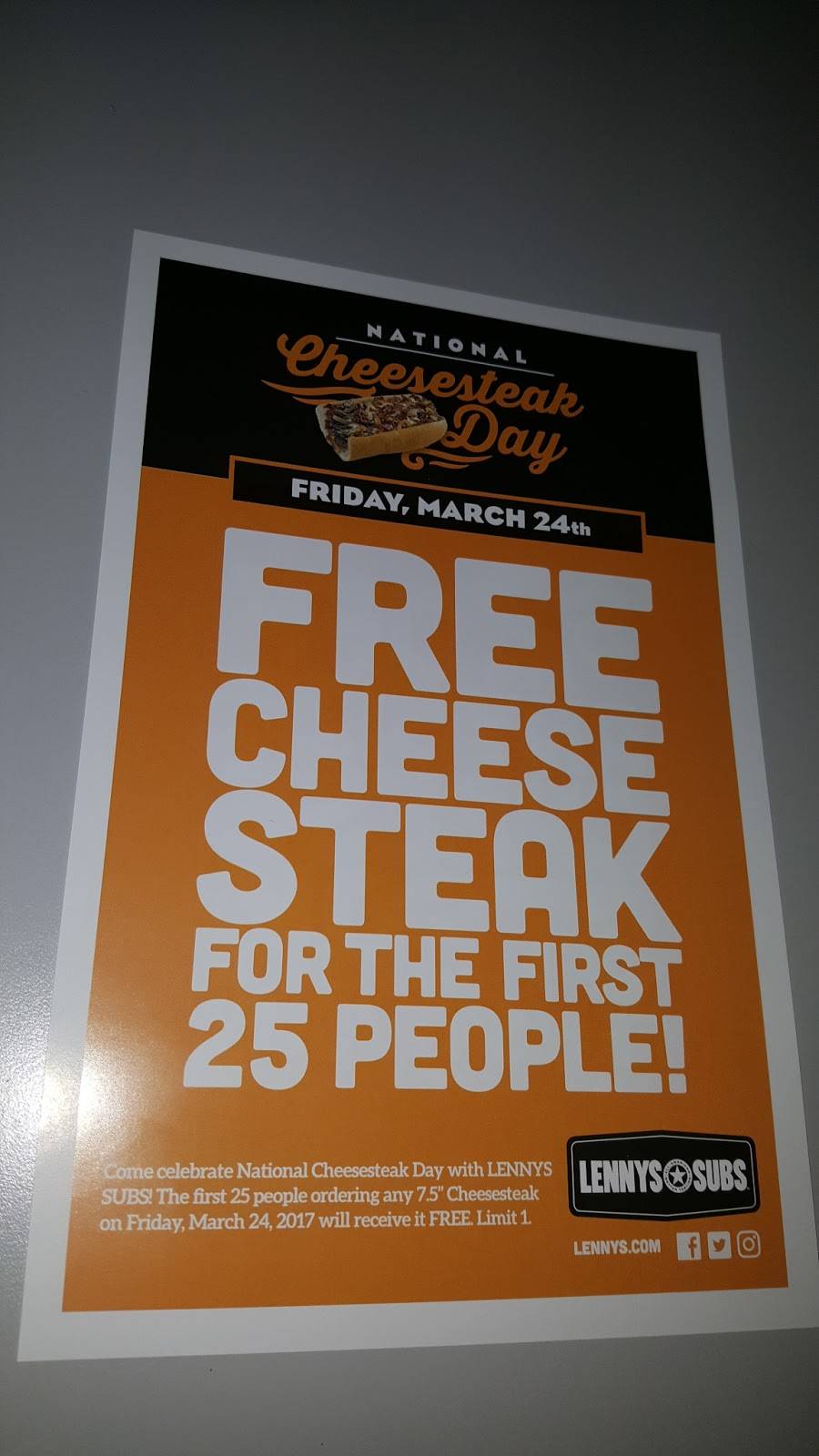 Lennys | meal takeaway | 1040 Market Pl Blvd #26, Cumming, GA 30041, USA | 6789470336 OR +1 678-947-0336