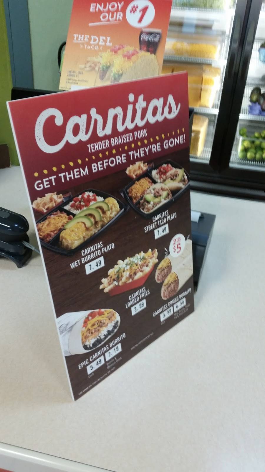 Del Taco | meal takeaway | 8471 W Sahara Ave, Las Vegas, NV 89117, USA | 7022408450 OR +1 702-240-8450