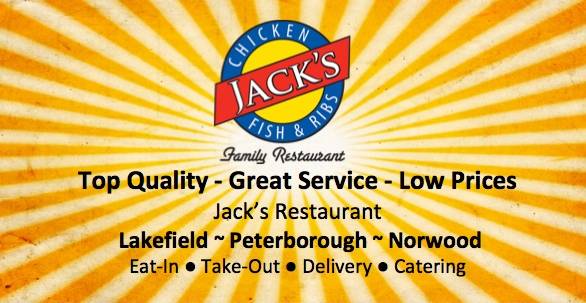 Jacks Family Restaurant ~ Lakefield | restaurant | 1 Strickland St, Lakefield, ON K0L 2H0, Canada | 7056523474 OR +1 705-652-3474