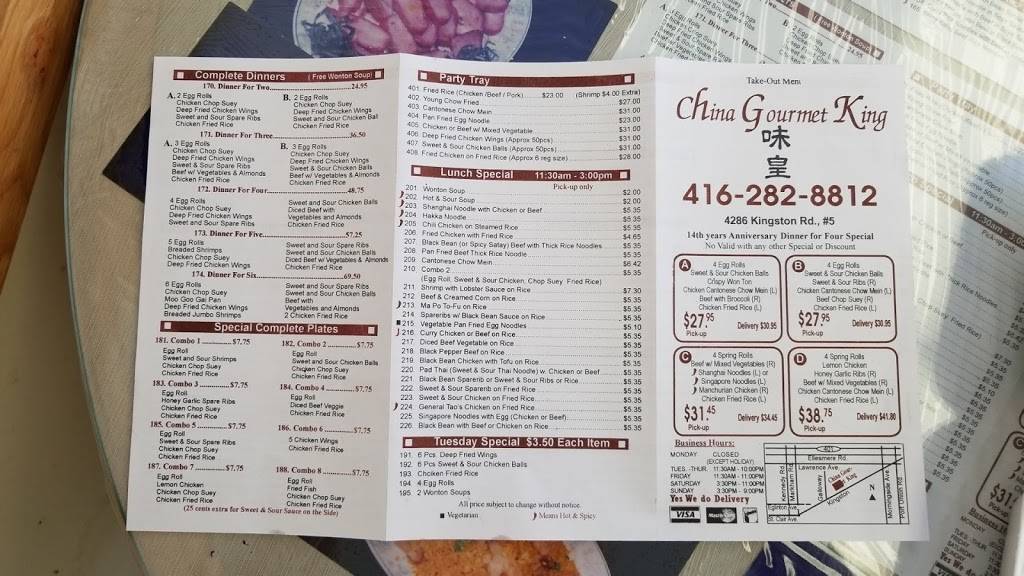 China Gourmet King | restaurant | 4286 Kingston Rd, Scarborough, ON M1E 2M8, Canada | 4162828812 OR +1 416-282-8812