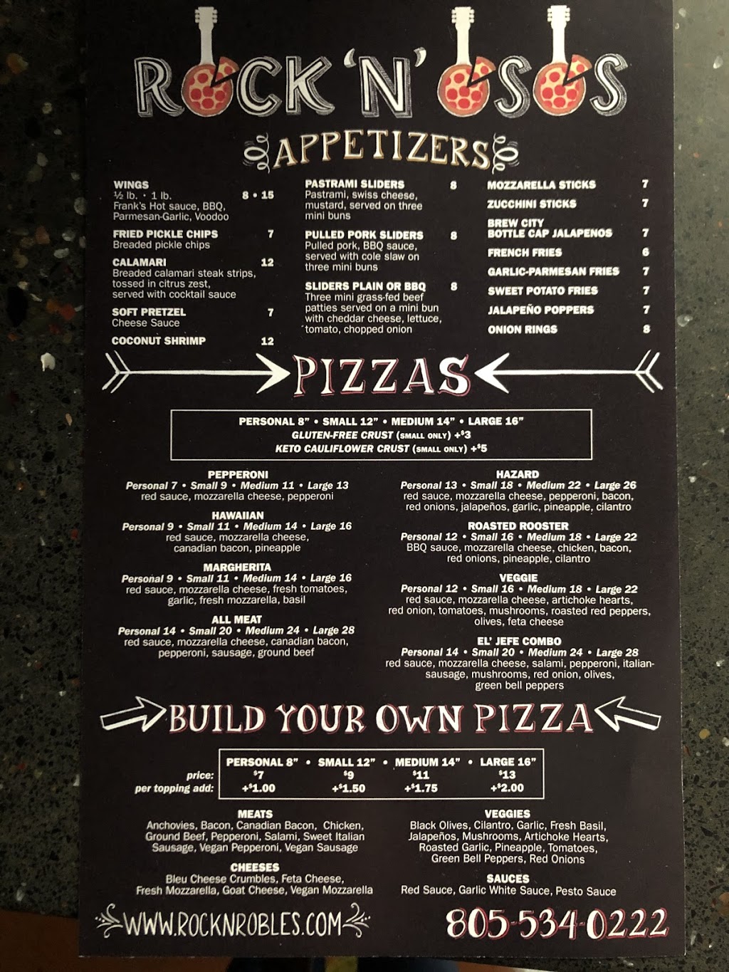 Rock-n-Osos Pizza | restaurant | 1236 Los Osos Valley Rd Suite A, Baywood-Los Osos, CA 93402, USA | 8055340222 OR +1 805-534-0222