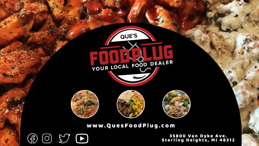 Ques Food Plug | restaurant | 35800 Van Dyke Ave, Sterling Heights, MI 48312, USA | 5869778930 OR +1 586-977-8930