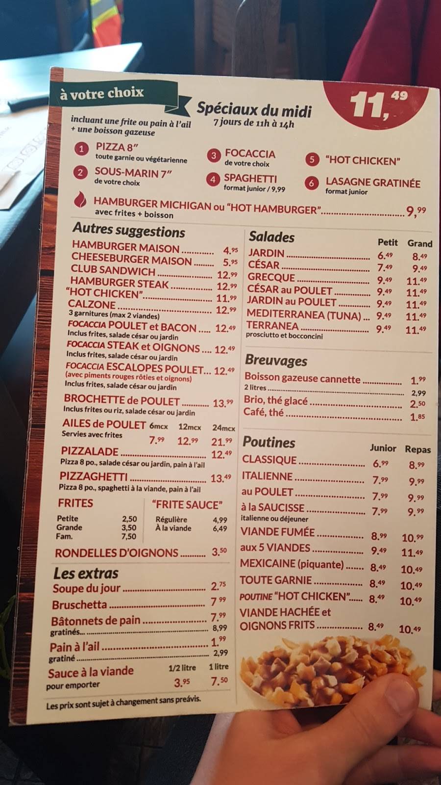 Pizzarella Restaurant | restaurant | 9580 Boul Henri-Bourassa E, Montréal-Est, QC H1E 2S4, Canada | 5146484849 OR +1 514-648-4849