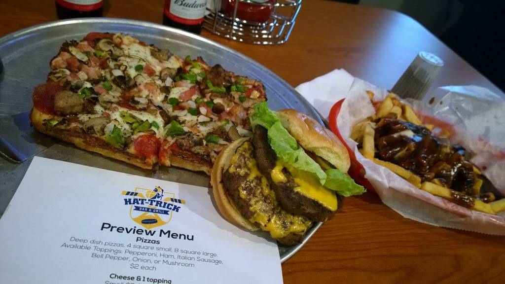 Hat-Trick Bar & Grill | restaurant | 3101 West Rd, Trenton, MI 48183, USA | 7346716100 OR +1 734-671-6100