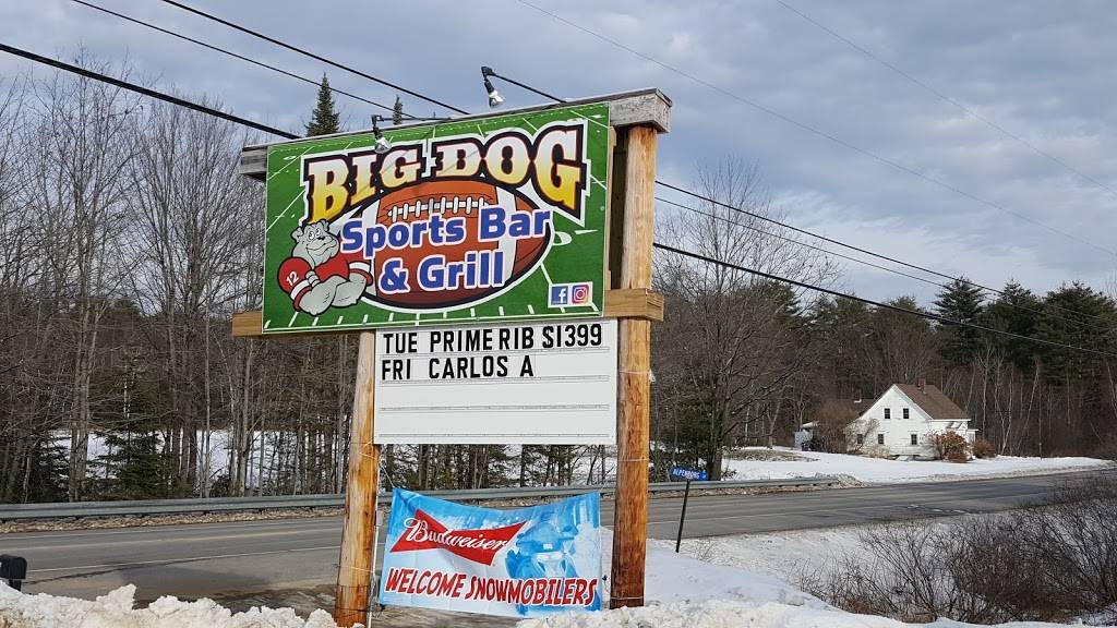 Big Dog Sports Bar & Grill | restaurant | 656 N High St, Bridgton, ME 04009, USA | 2078038491 OR +1 207-803-8491
