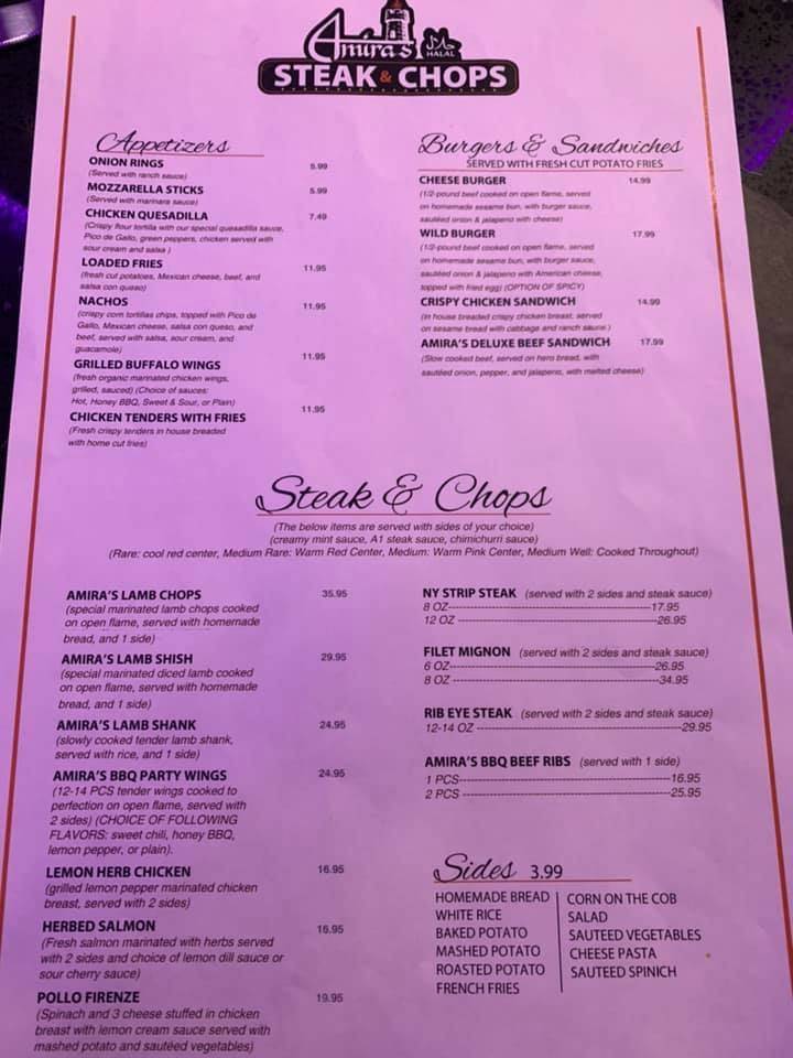 Amira’s Halal Steakhouse | restaurant | 412 S Broadway, Hicksville, NY 11801, USA | 5165974812 OR +1 516-597-4812