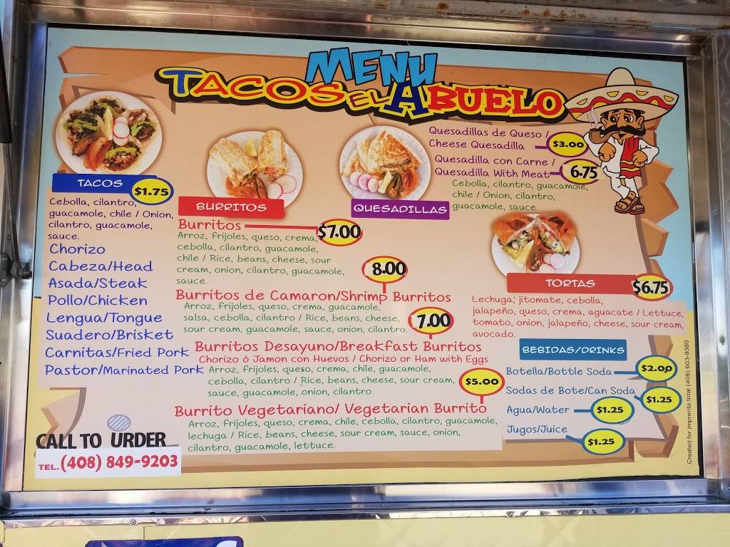 Tacos el Abuelo | restaurant | Masten Ave, San Martin, CA 95046, USA | 4088499203 OR +1 408-849-9203