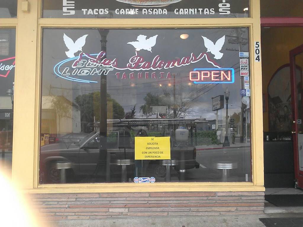 Las Palomas Taqueria | restaurant | 504 E 3rd Ave, San Mateo, CA 94401, USA | 6503439925 OR +1 650-343-9925