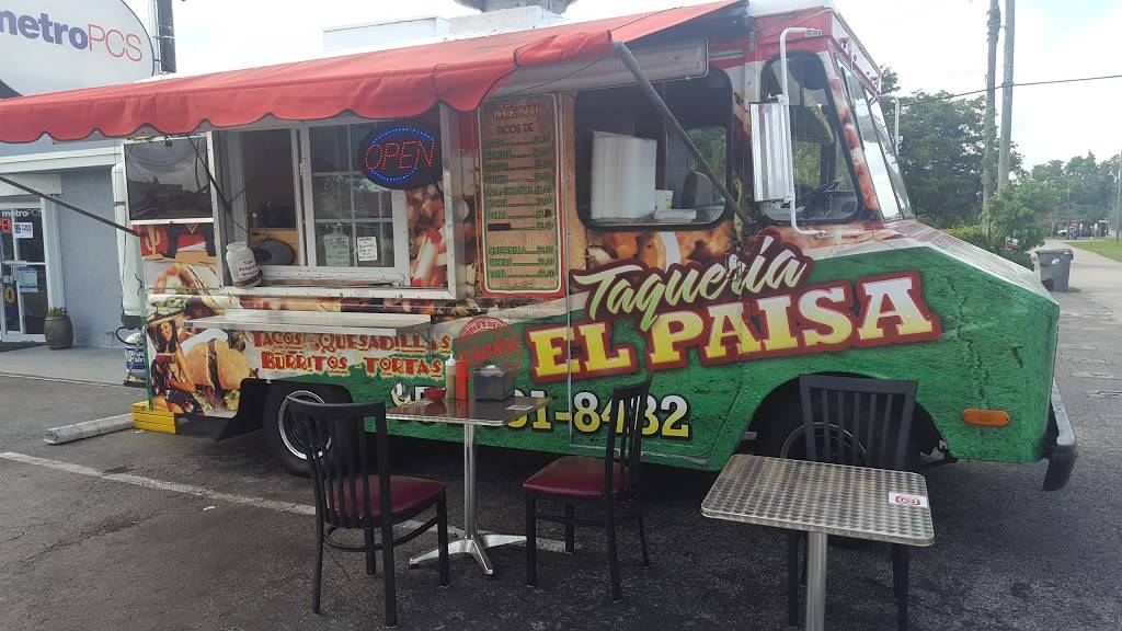 Taqueria El Paisa Food Truck | restaurant | 1243-1299 SW 37th Ave, Fort Lauderdale, FL 33312, USA | 9546818482 OR +1 954-681-8482