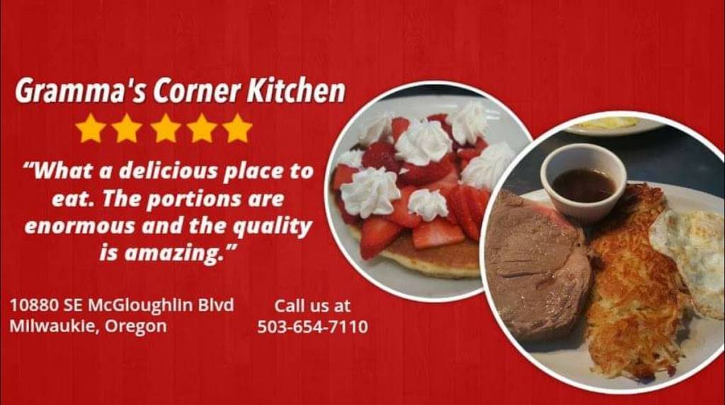Grammas Corner Kitchen | restaurant | 10880 SE McLoughlin Blvd, Portland, OR 97222, USA | 5036547110 OR +1 503-654-7110