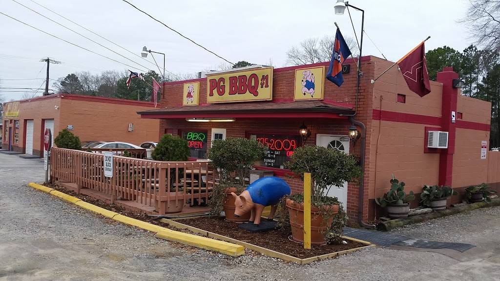 PG BBQ #1 | restaurant | 9410 Jefferson Davis Hwy, Richmond, VA 23237, USA | 8042752009 OR +1 804-275-2009