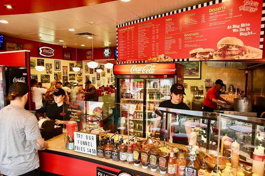 Petes Big Bite Burgers | restaurant | 817 Dundas St W, Whitby, ON L1N 2N5, Canada | 9056688566 OR +1 905-668-8566