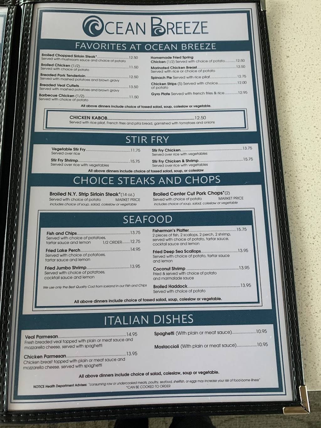 Ocean Breeze of Shelby | restaurant | 56129 Van Dyke Ave, Shelby Charter Twp, MI 48316, USA | 5869926608 OR +1 586-992-6608