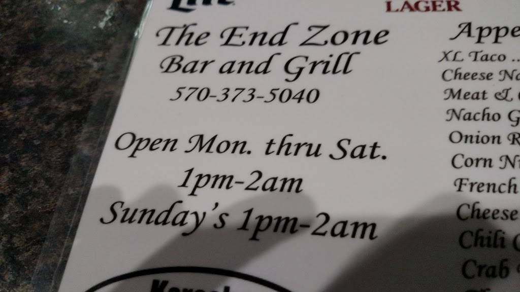End Zone Bar & Grill | restaurant | 216 N 10th St, Kulpmont, PA 17834, USA | 5703735040 OR +1 570-373-5040