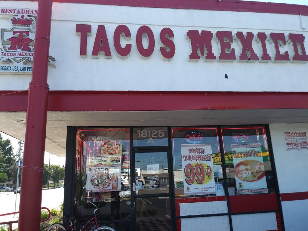 Tacos Mexico | restaurant | 18125 Saticoy St, Reseda, CA 91335, USA | 8189758456 OR +1 818-975-8456