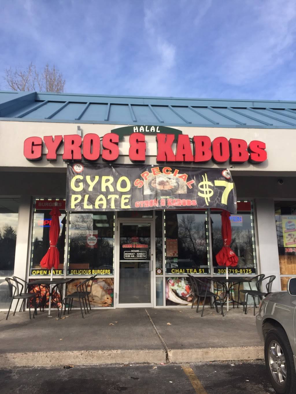 Gyros And Kabobs | restaurant | 2020 S Parker Rd, Denver, CO 80231, USA | 3037551500 OR +1 303-755-1500