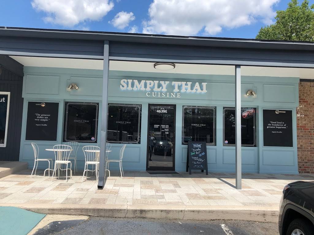 Simply Thai | restaurant | 4639 N Shallowford Rd, Atlanta, GA 30338, USA | 7704589977 OR +1 770-458-9977