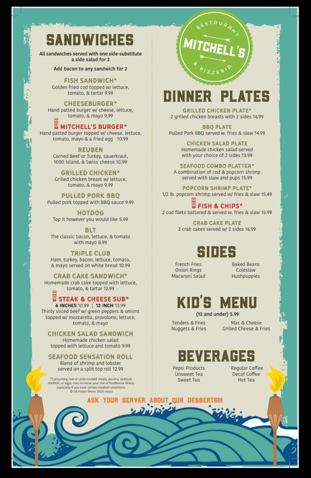 Mitchells Restaurant and Pizzeria | restaurant | 3553 Trading Post Rd, Huddleston, VA 24104, USA | 5402960664 OR +1 540-296-0664