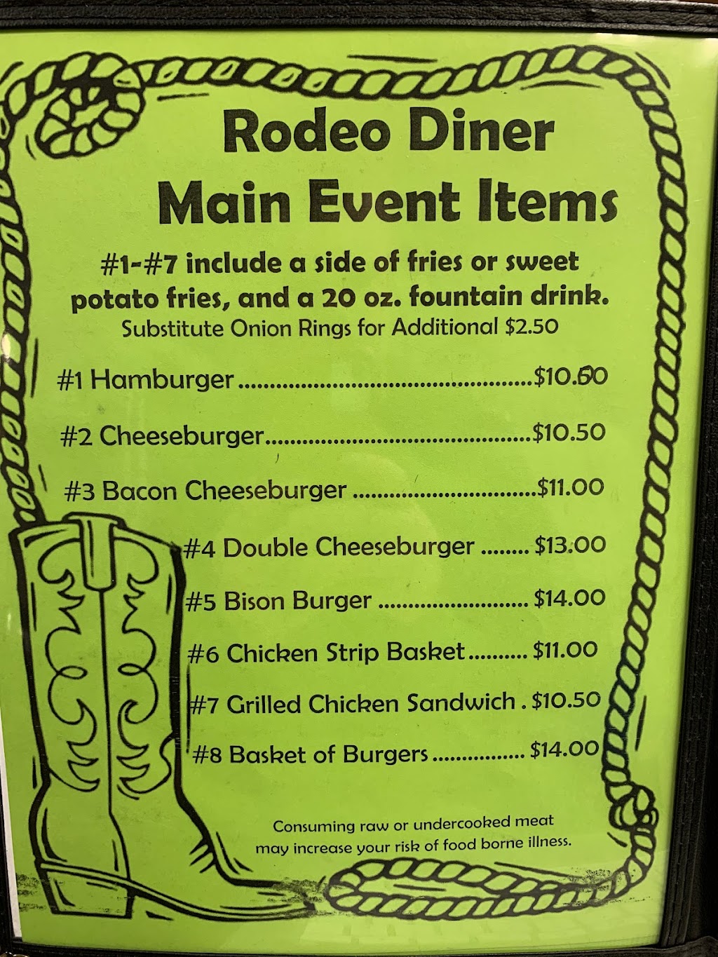 Rodeo Diner | restaurant | 327 S Main St Suite 104, Burns, WY 82053, USA | 3075473536 OR +1 307-547-3536