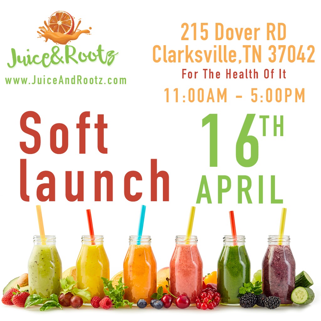 Juice&Rootz | restaurant | 215 Dover Rd, Clarksville, TN 37042, USA | 9315531045 OR +1 931-553-1045