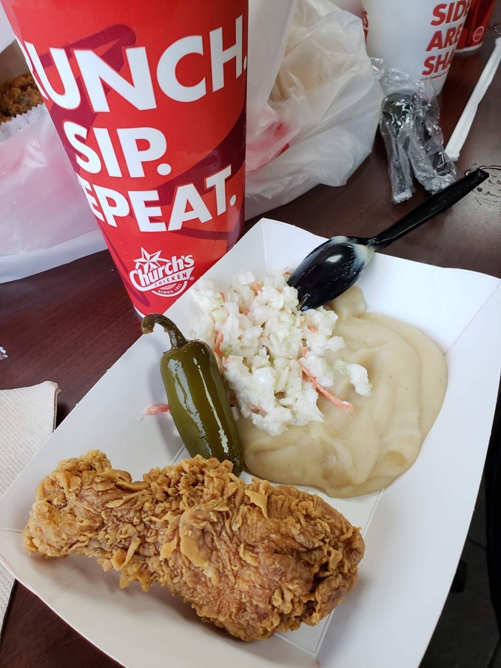 Churchs Chicken | restaurant | 1592 TX-34, Terrell, TX 75160, USA | 9725632100 OR +1 972-563-2100