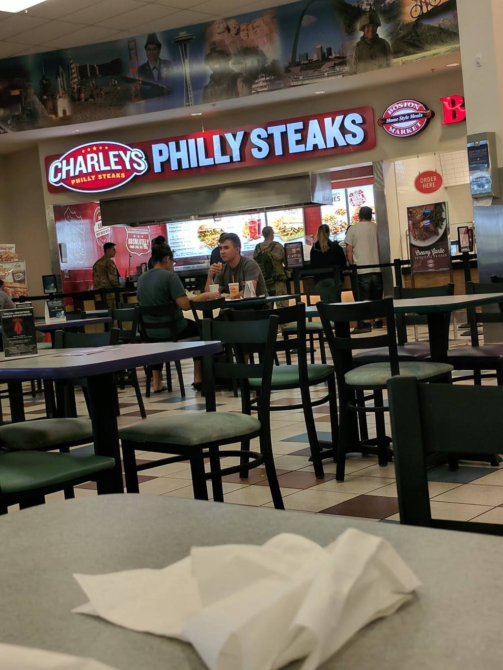 Charleys Philly Steaks | restaurant | 10730 Enduring Freedom Dr, Fort Drum, NY 13602, USA | 3157732123 OR +1 315-773-2123