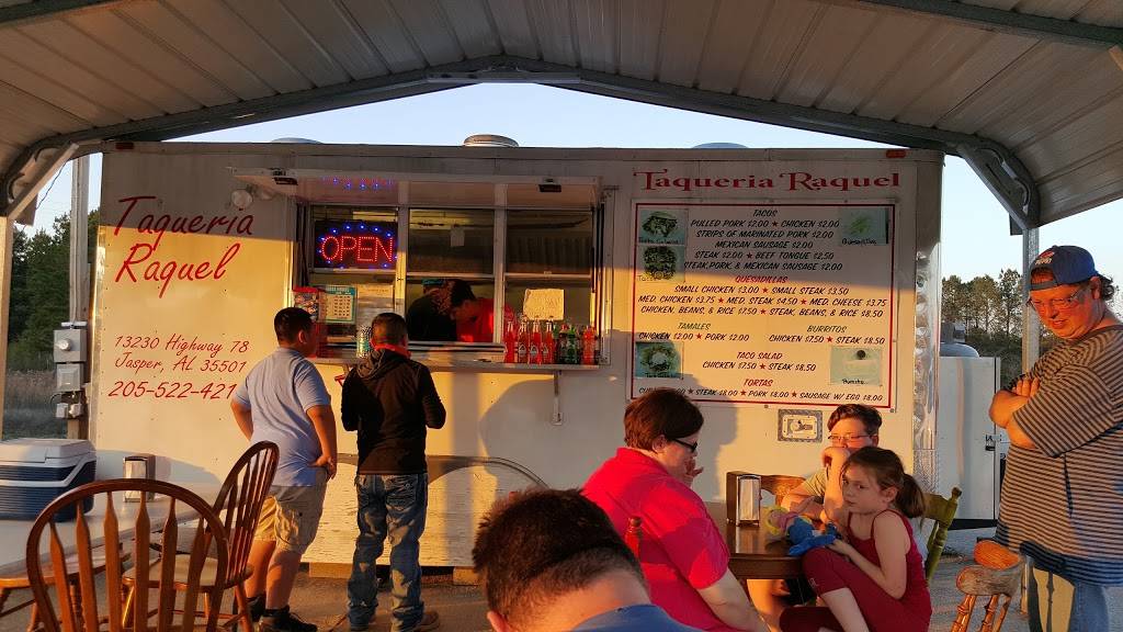 Taqueria Raquel | restaurant | 13230 Hwy 78 E, Jasper, AL 35504, USA | 2055224217 OR +1 205-522-4217