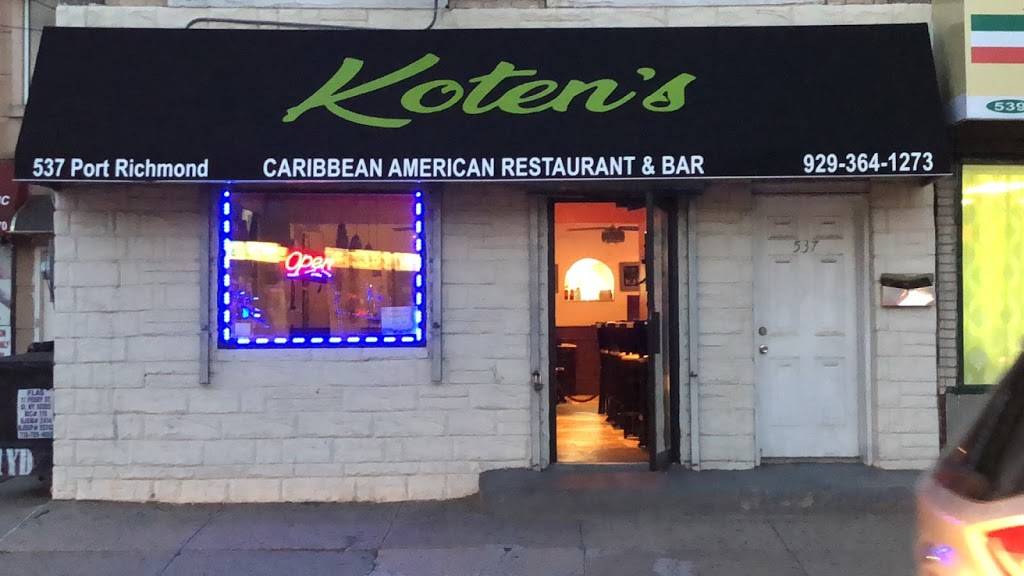 Kotens Carribean and American Restaurant | restaurant | 537 Port Richmond Ave, Staten Island, NY 10302, USA | 9293641273 OR +1 929-364-1273