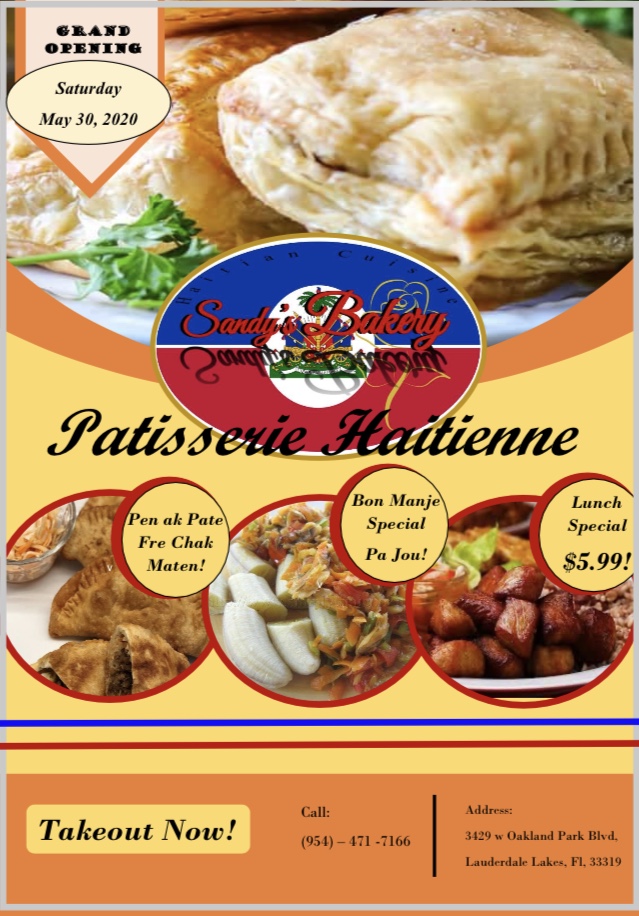 Sandys Bakery | restaurant | 3429 W Oakland Park Blvd, Lauderdale Lakes, FL 33311, USA | 9544717166 OR +1 954-471-7166