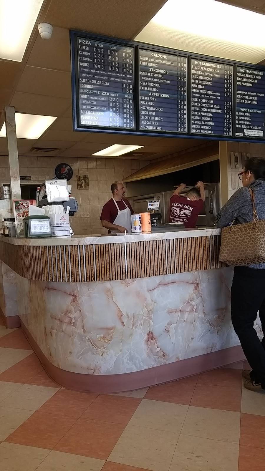 Pizza Star | restaurant | 4129 Woerner Ave, Levittown, PA 19057, USA | 2159457828 OR +1 215-945-7828