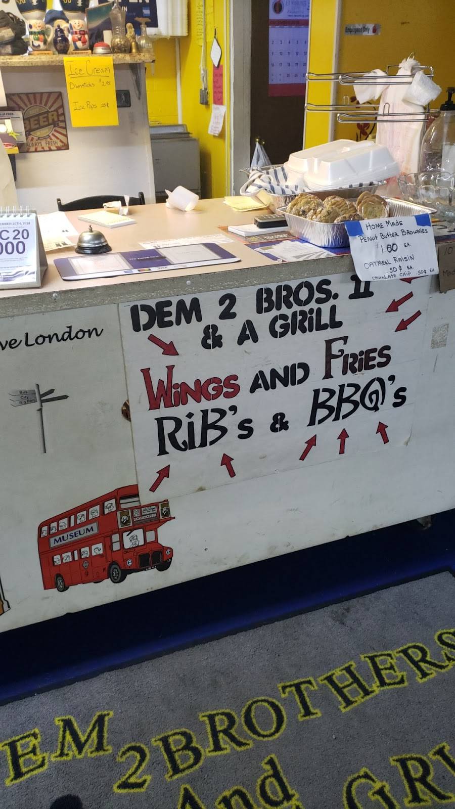 Dem 2 Brothers BBQ Takeout | restaurant | 9941 Old Town Rd, London, WV 25126, USA | 3045957990 OR +1 304-595-7990