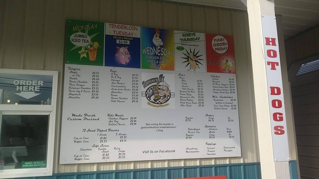 Famous Js | restaurant | 1458, 623 N Market St, Mt Carmel, IL 62863, USA | 6184502179 OR +1 618-450-2179