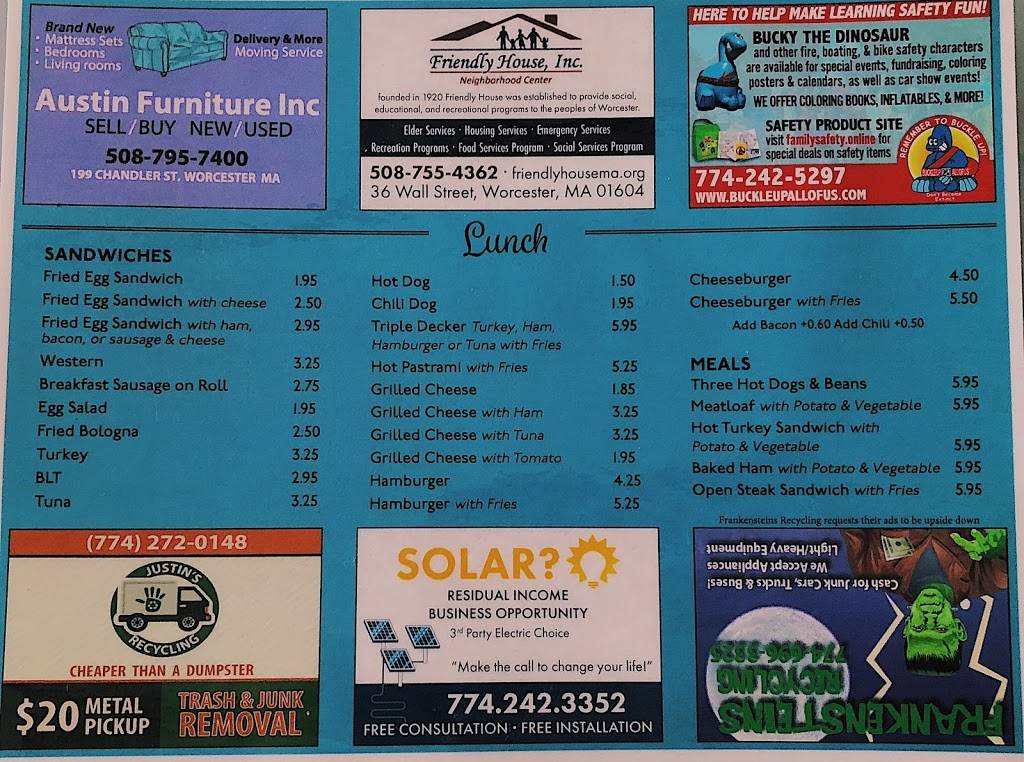 Jeans Place | restaurant | 136 Cambridge St, Worcester, MA 01603, USA | 5087539466 OR +1 508-753-9466