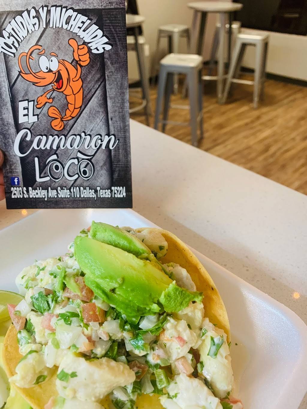 Tostadas Y Micheladas El Camaron Loco | restaurant | 2503 S Beckley Ave suite 110, Dallas, TX 75224, USA | 9726855090 OR +1 972-685-5090
