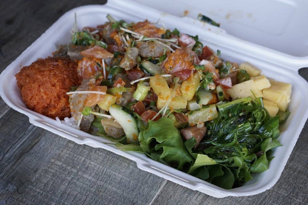 Point Break Poke and Grill | restaurant | 7217 Melrose Ave, Los Angeles, CA 90046, USA | 3237465777 OR +1 323-746-5777