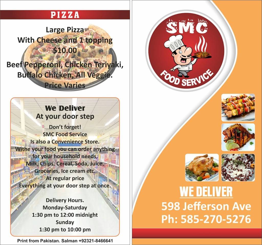 SMC Food Service | restaurant | 598 Jefferson Ave, Rochester, NY 14611, USA | 5852705276 OR +1 585-270-5276