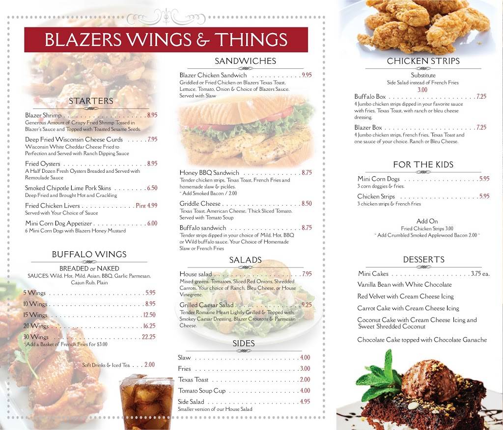Blazers Wings and Things | restaurant | 607 Baytree Rd C, Valdosta, GA 31602, USA | 2295884400 OR +1 229-588-4400