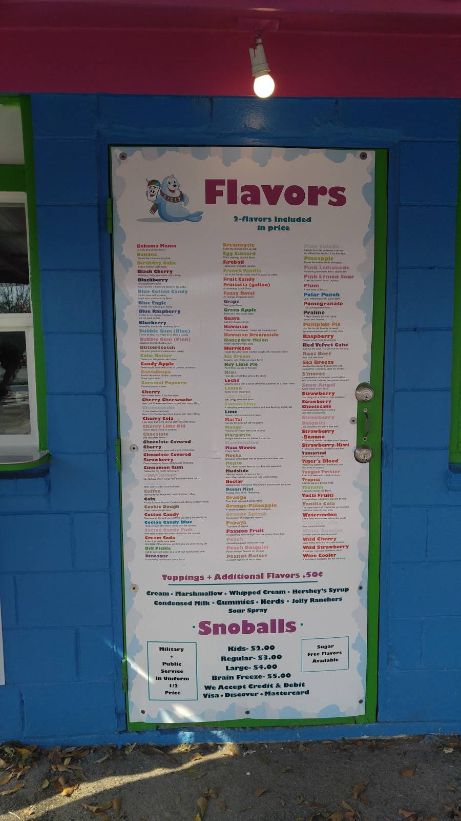 Sillys Snoballs | restaurant | 786 Main St, West Columbia, SC 29170, USA | 8037278959 OR +1 803-727-8959